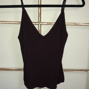 Dark violet crop top
